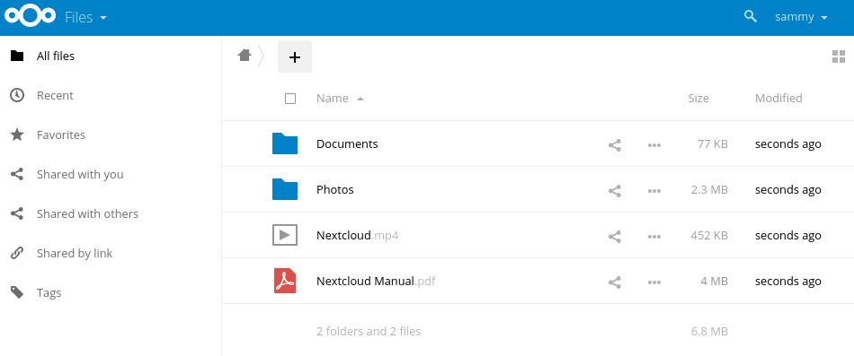 NextCloud Screenshot