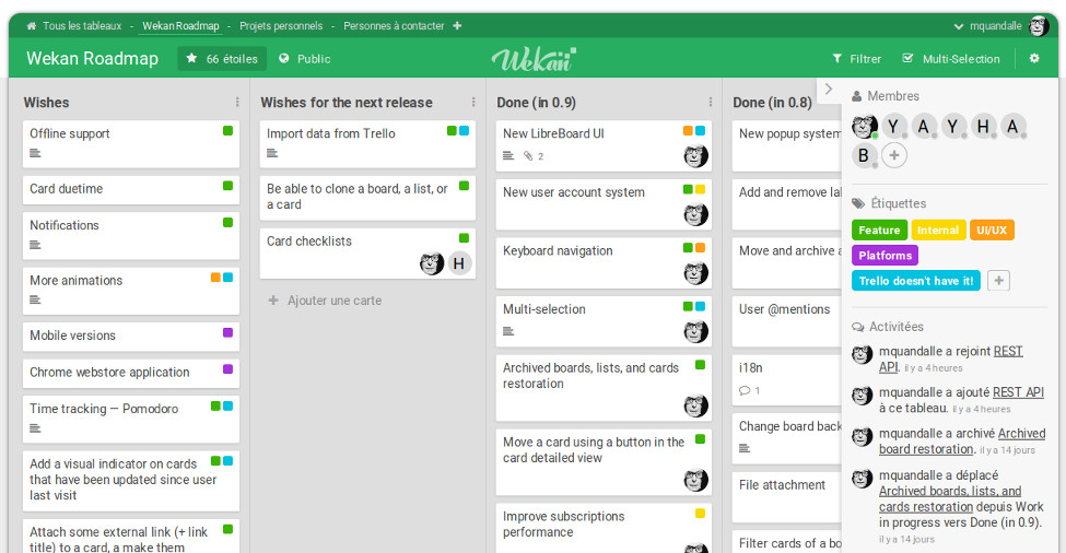 Wekan Screenshot