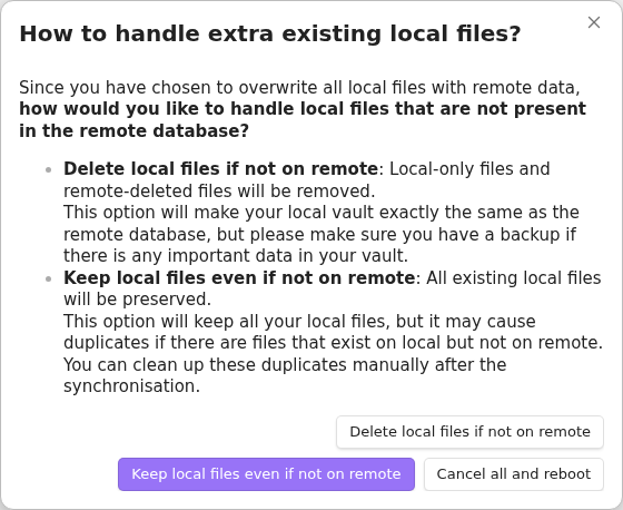 Additional-device local file policy