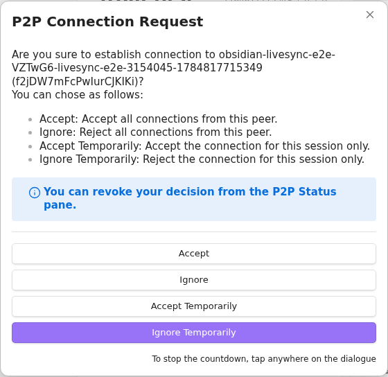 Explicit return-journey connection request on the second device