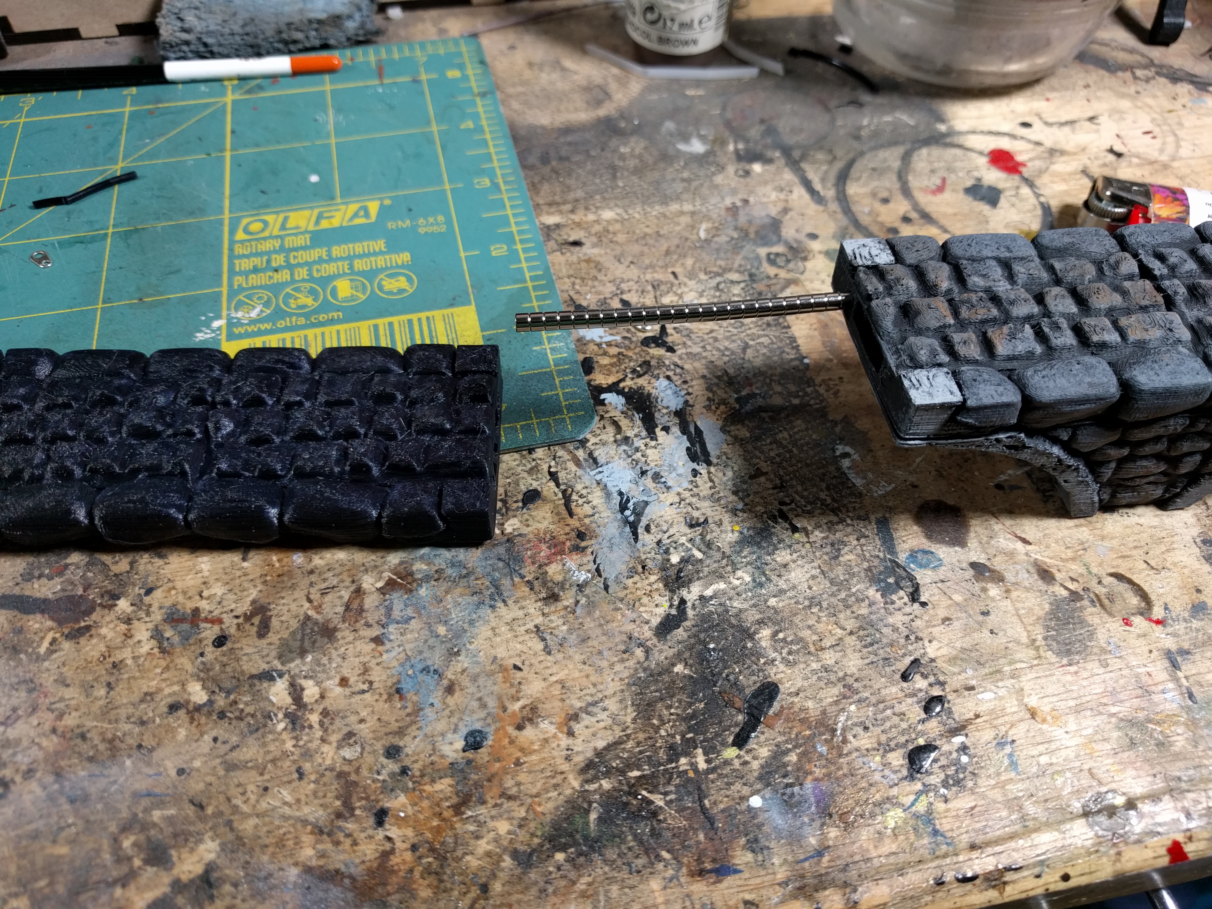 Example of using one finished part to make another