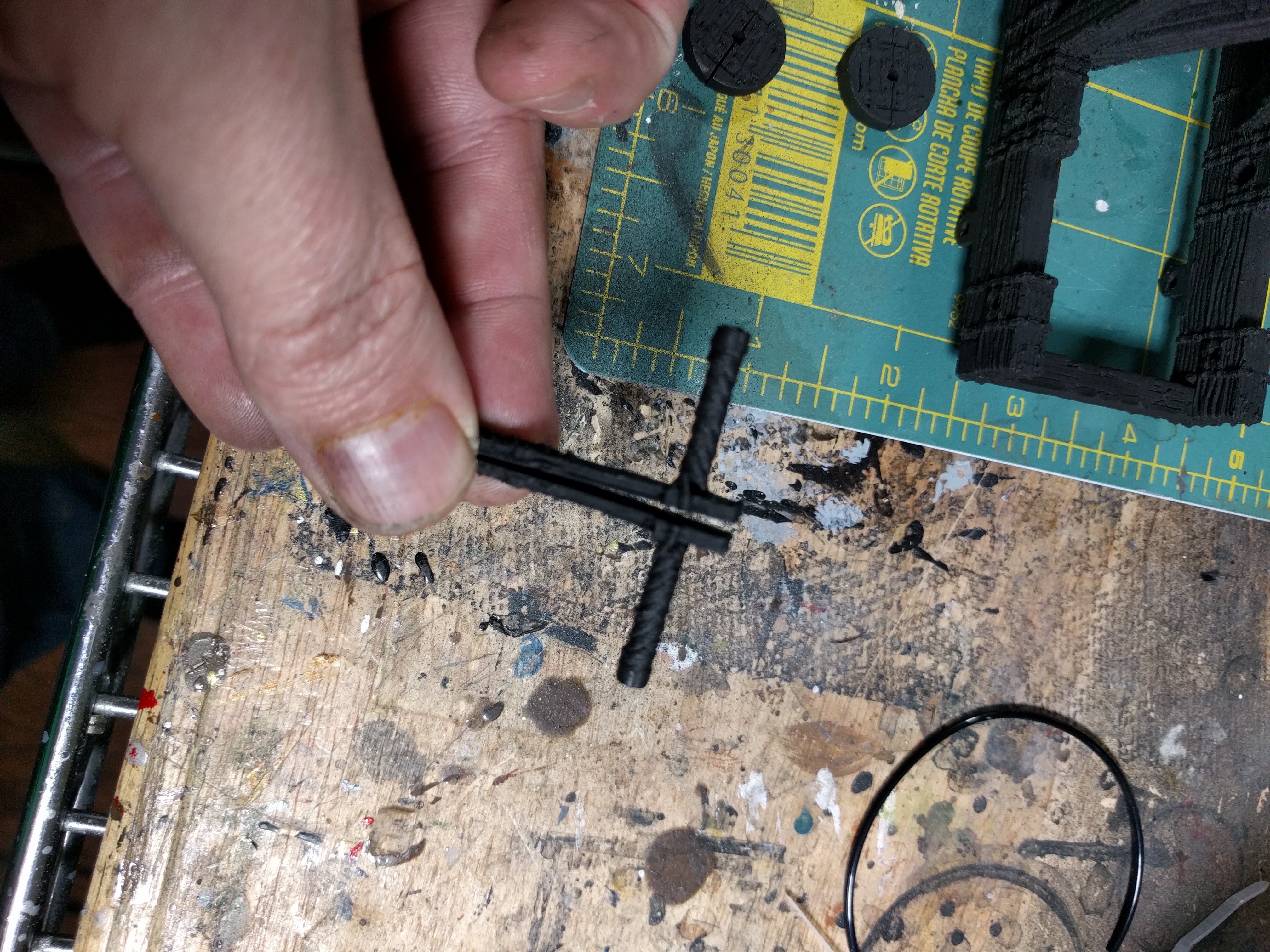 Leave part of arm unglued